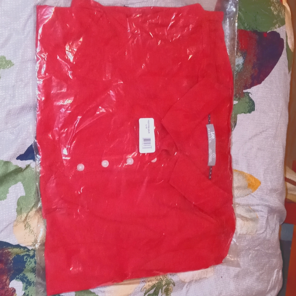 Red Lee Riders Polo Size ladies L